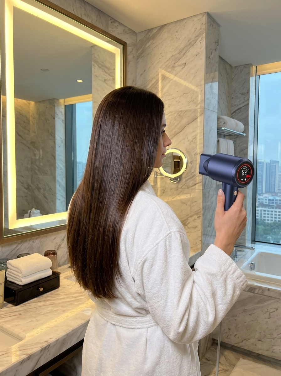 Portable Negative Ion Hair Dryer - lifestyle