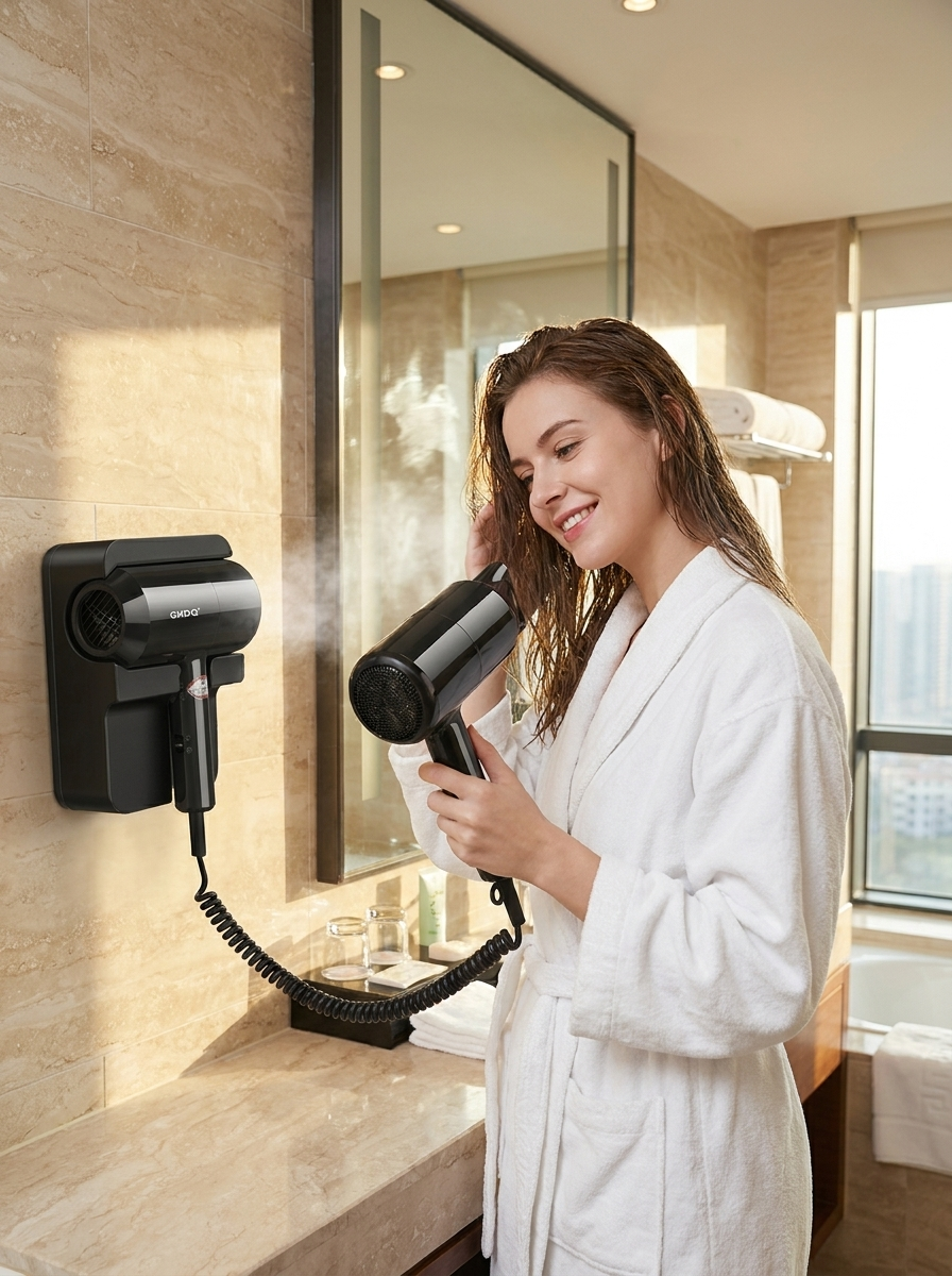 Wall-Mounted Hair Dryer 1300W 110V/220V - lifestyle