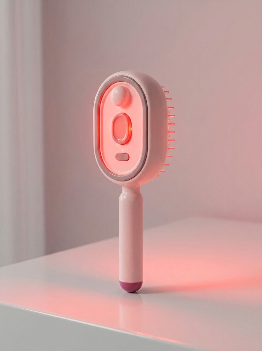 Spray Massage Comb with Red Light - hero