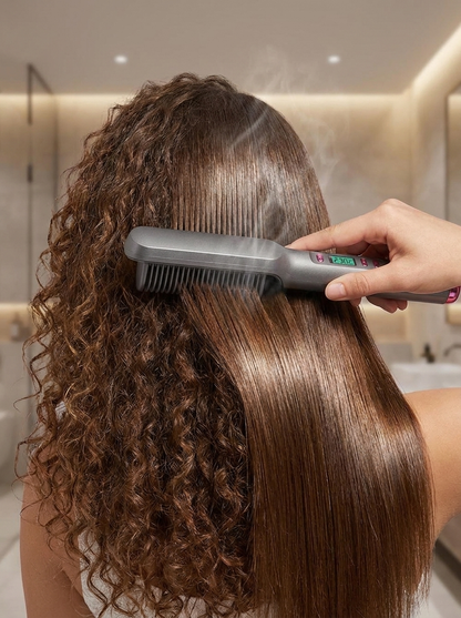 Electric Hot Comb Hair Straightener - lifestyle