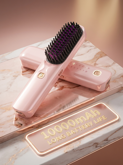 Cordless Hair Straightener Brush 10000mAh - hero