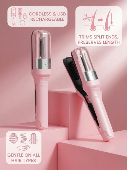 Rosétek Cordless Split End Trimmer - infographic