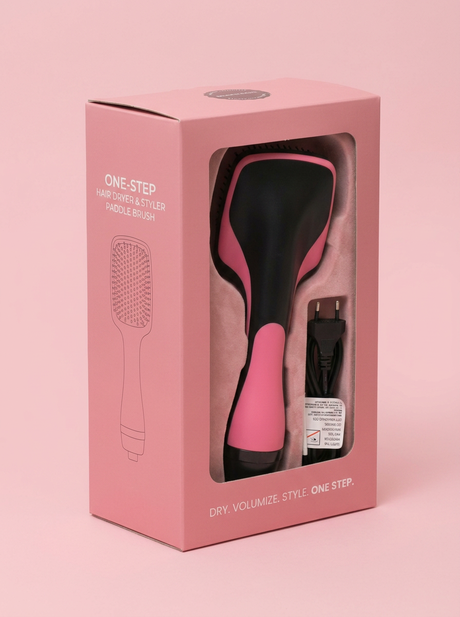 One-Step Hair Dryer Brush & Comb - packaging