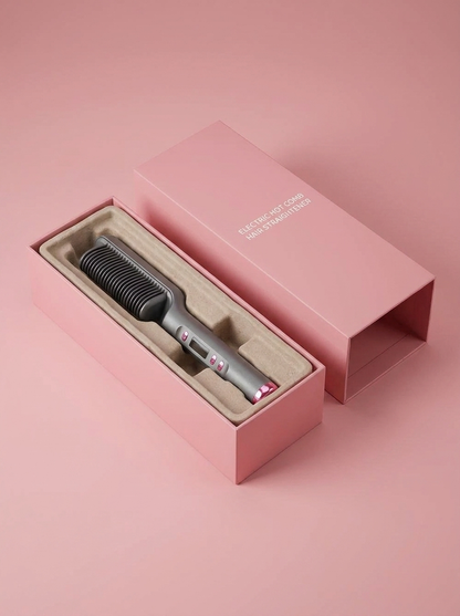 Electric Hot Comb Hair Straightener - packaging
