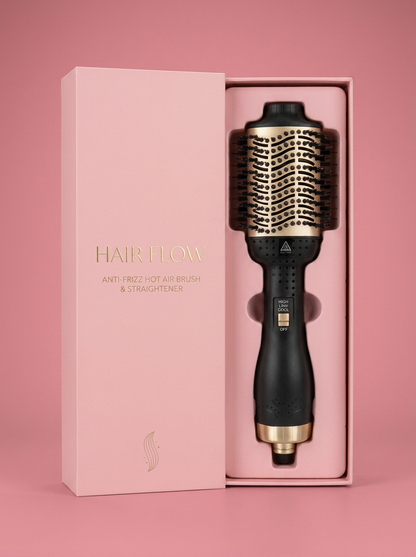Hot Air Brush Anti-Frizz Straightener - packaging