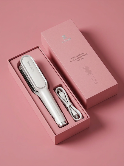 KSKIN 2-in-1 Hair Straightener Brush - packaging