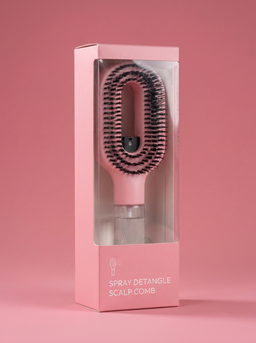 2-in-1 Spray Detangling Scalp Comb - packaging