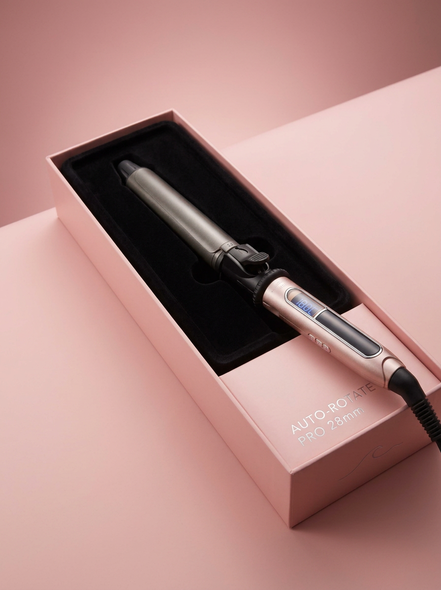 Rosétek Professional Rotating Curling Iron - packaging